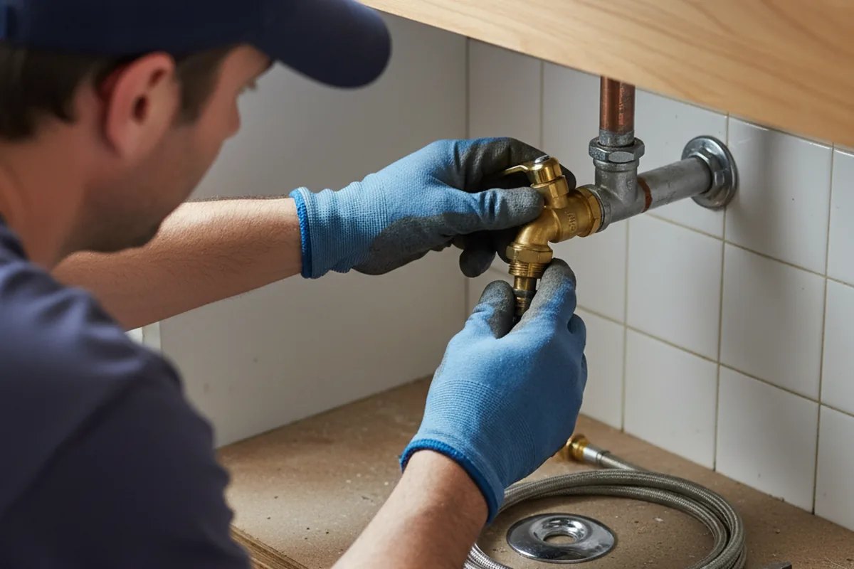Shutoff valve and fitting work during Well Pump Repair in Brooklyn